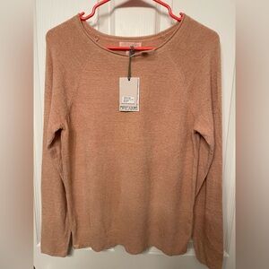 Barefoot Dreams CozyChic Ultra Lite Rolled Neck Pullover Misty Rose Sz. XS NWT